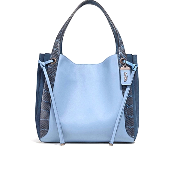 Coach Handbags - NWT: Coach Mixed Leather & Snake Harmony Carryall